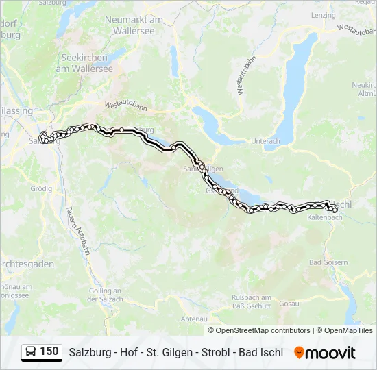 150 Bus Line Map
