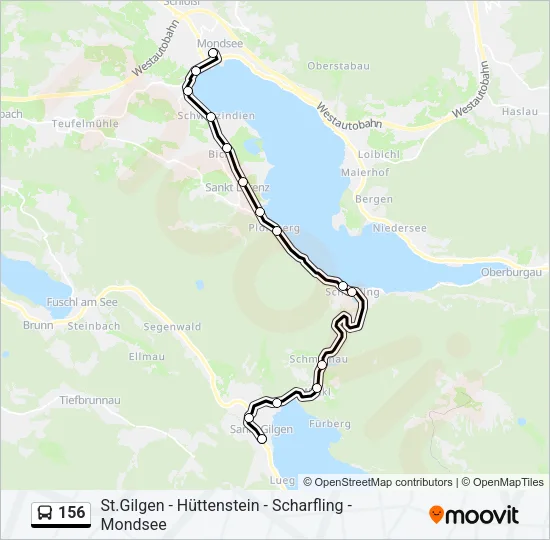 156 Bus Line Map