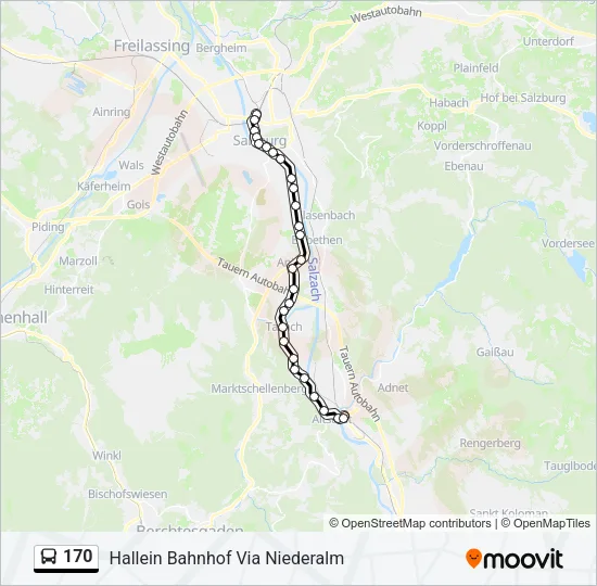 170 Bus Line Map