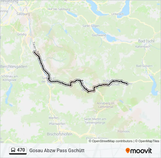 470 Bus Line Map
