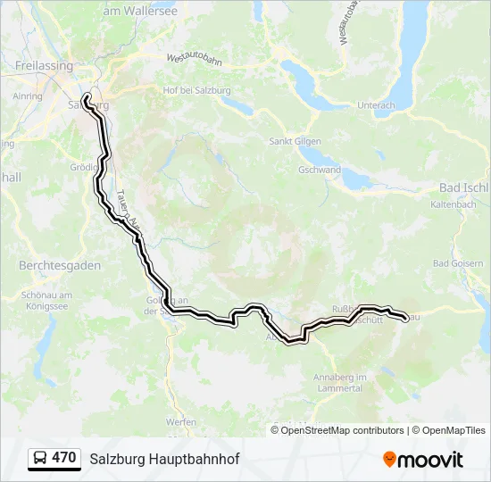 470 Bus Line Map