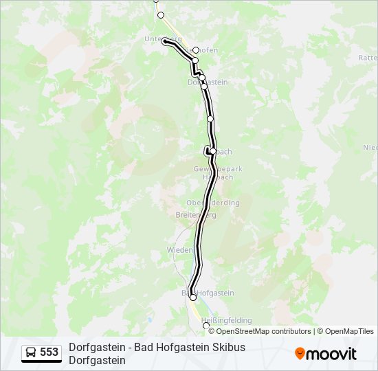 553 Route Schedules Stops Maps Bad Hofgastein Busterminal 553-route-schedules-stops-maps-bad-hofgastein-busterminal