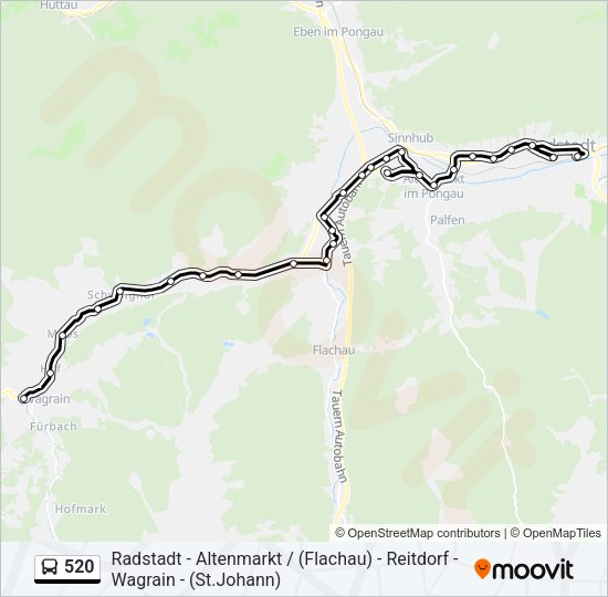 520 Bus Line Map