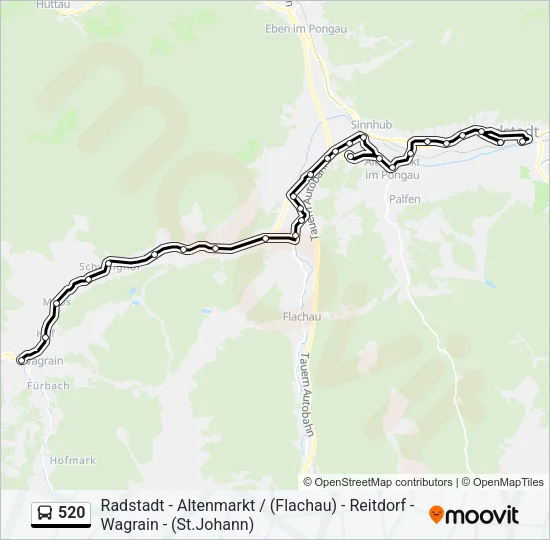 520 Bus Line Map