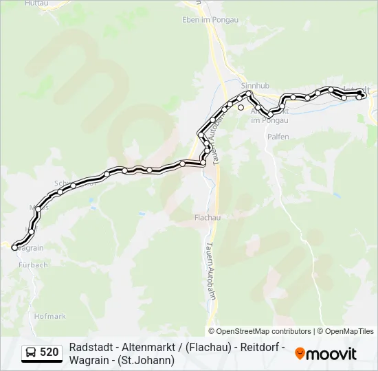 520 Bus Line Map