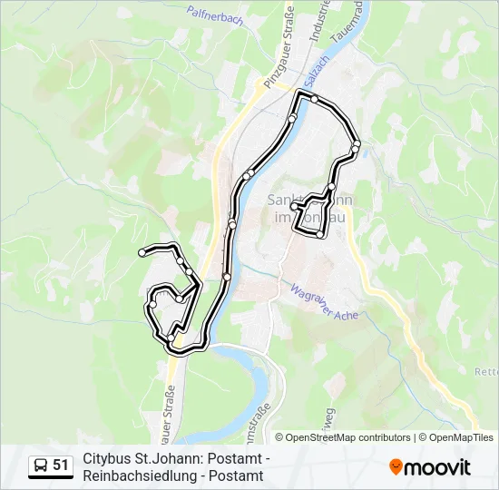 51 Bus Line Map
