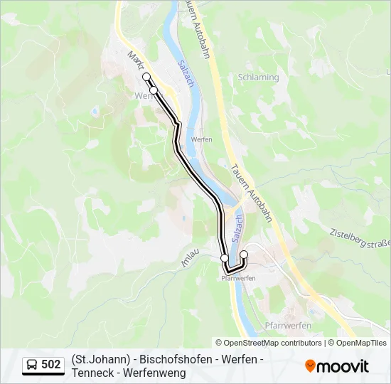 502 Bus Line Map