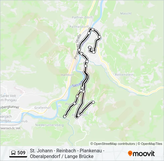 509 Bus Line Map