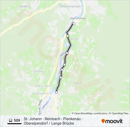 509 Bus Line Map