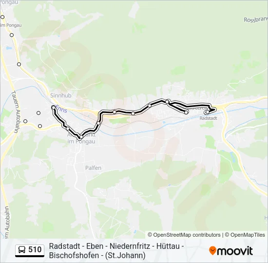 510 Bus Line Map