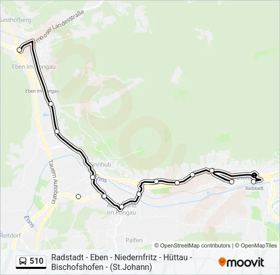 510 Bus Line Map