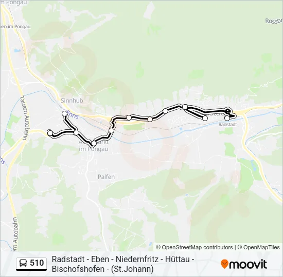 510 Bus Line Map