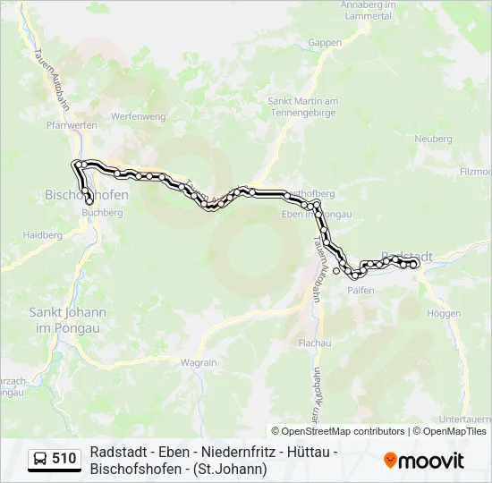 510 Bus Line Map