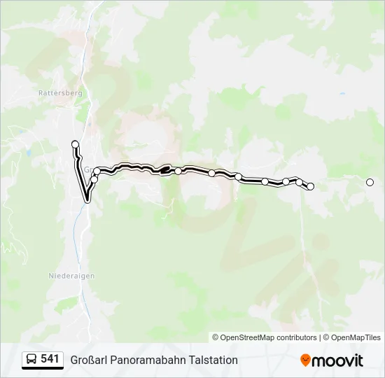541 Bus Line Map