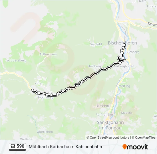590 Bus Line Map
