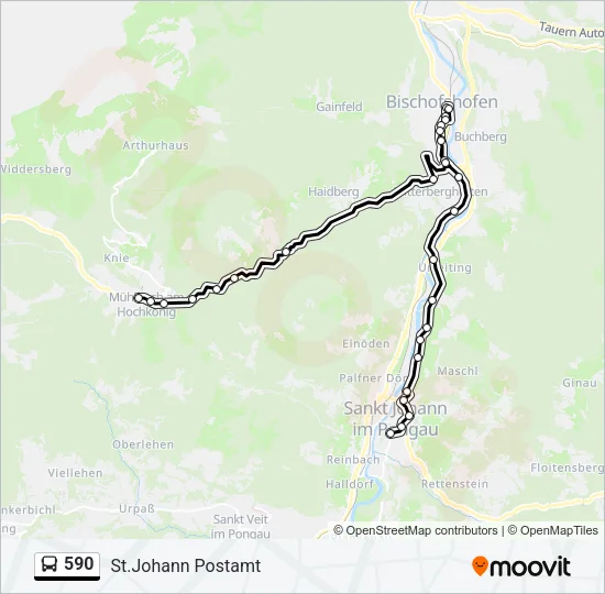 590 Bus Line Map