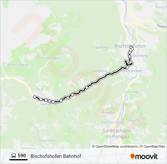 590 Bus Line Map
