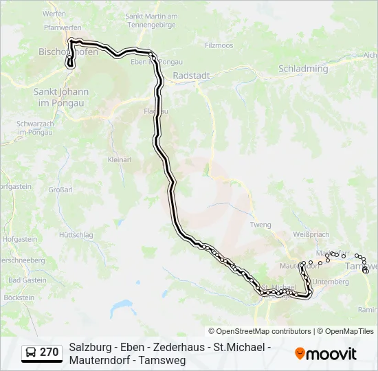 270 Bus Line Map