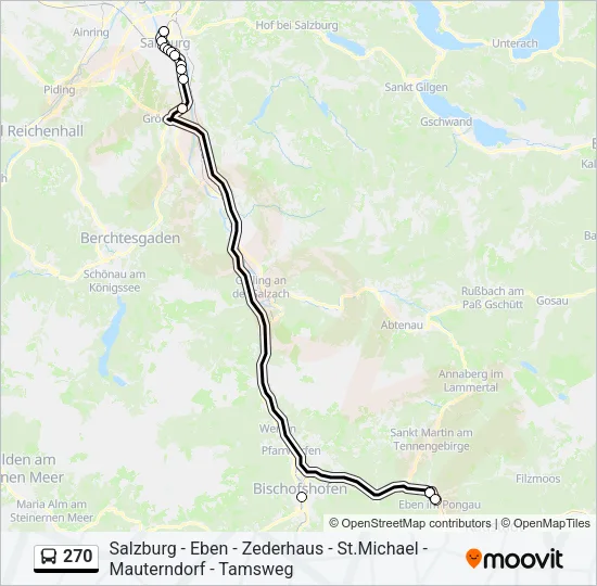 270 Bus Line Map