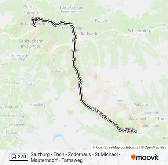 270 Bus Line Map