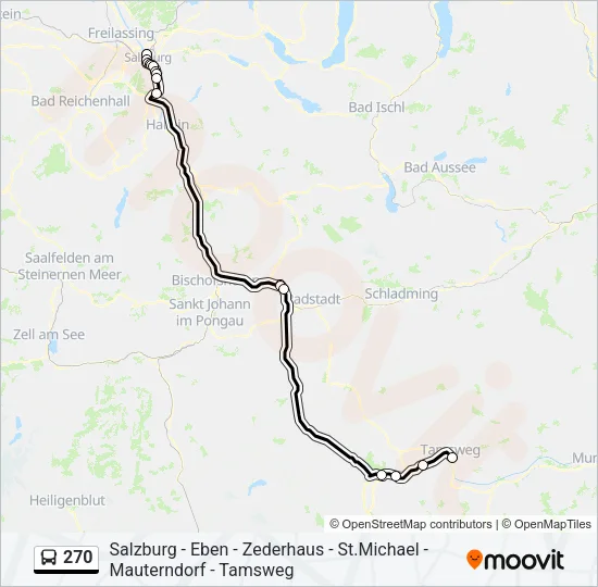 270 Bus Line Map