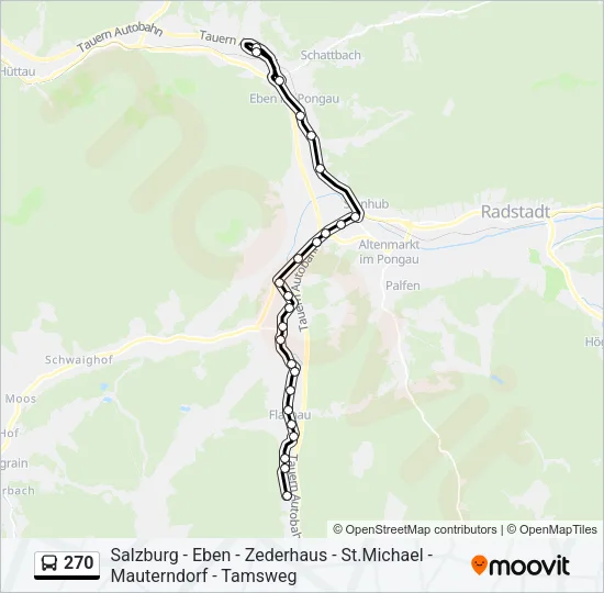 270 Bus Line Map
