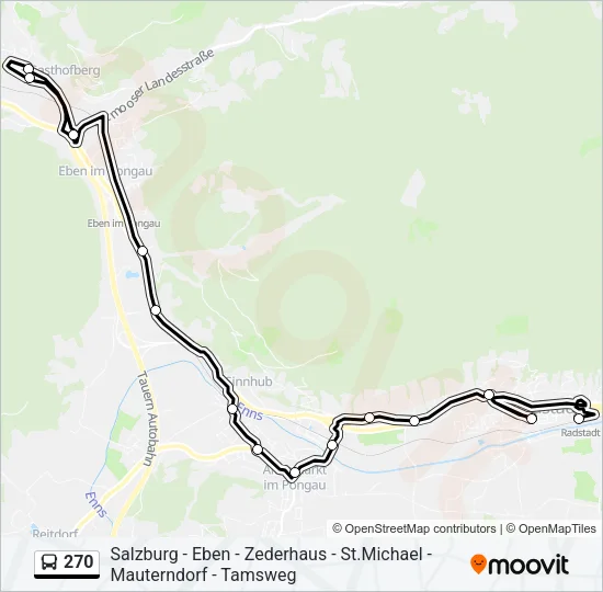 270 Bus Line Map