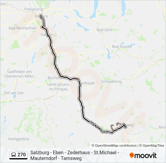 270 Bus Line Map