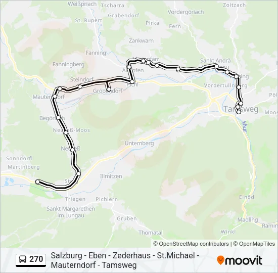 270 Bus Line Map