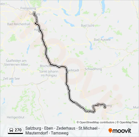 270 Bus Line Map