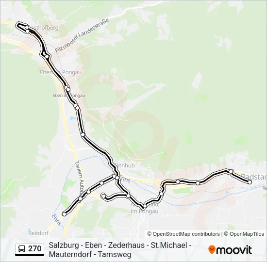 270 Bus Line Map
