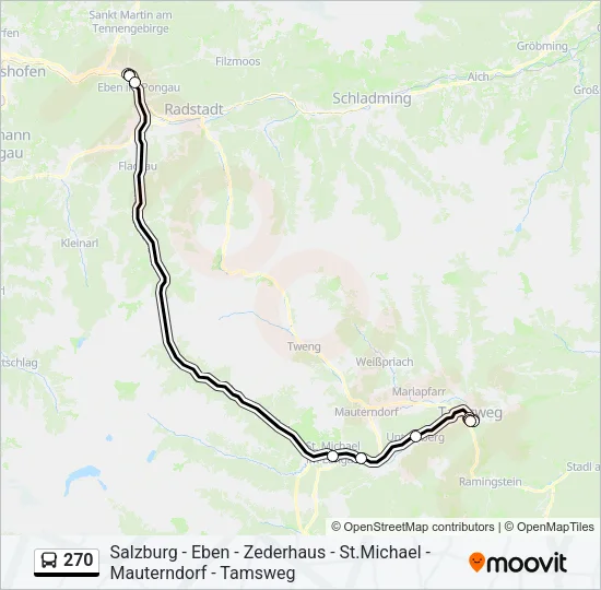 270 Bus Line Map
