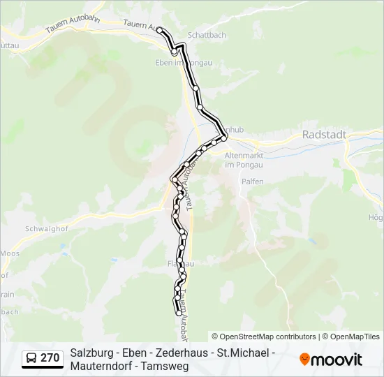 270 Bus Line Map