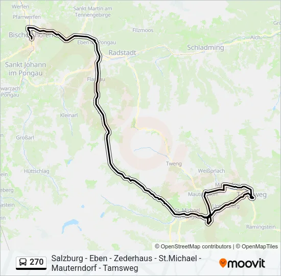 270 Bus Line Map