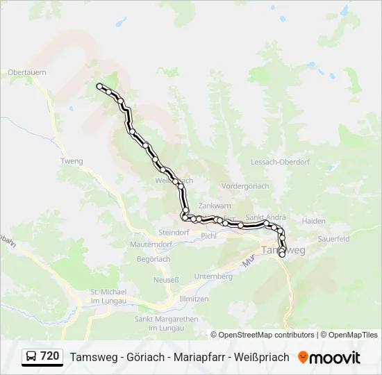 720 Bus Line Map
