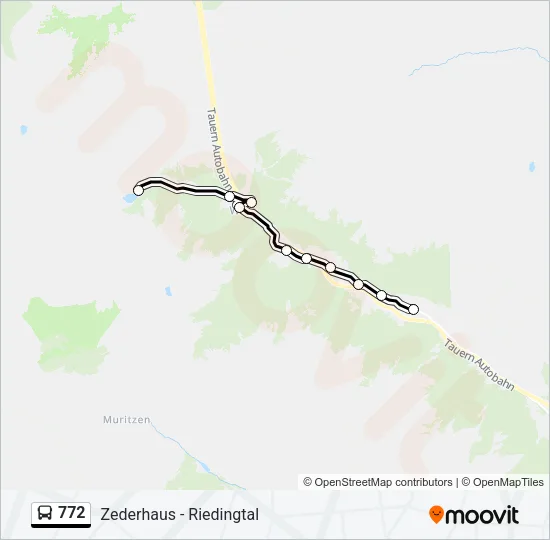 772 Bus Line Map