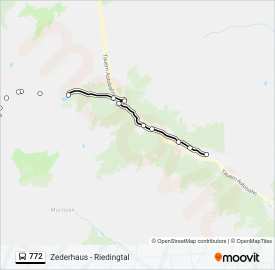 772 Bus Line Map