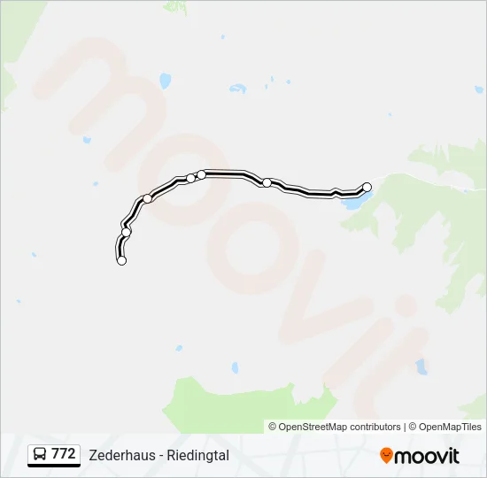 772 Bus Line Map