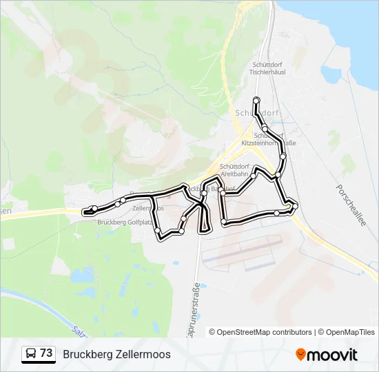 73 Bus Line Map