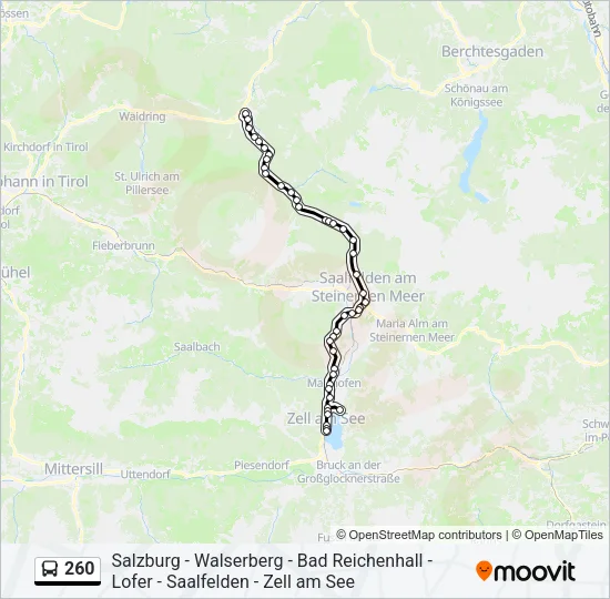 260 Bus Line Map