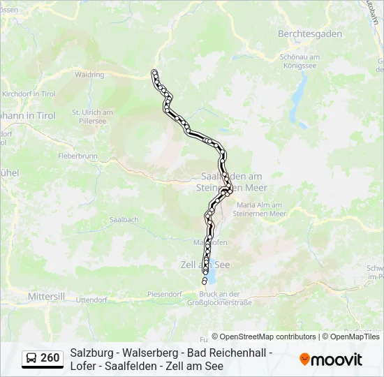 260 Bus Line Map