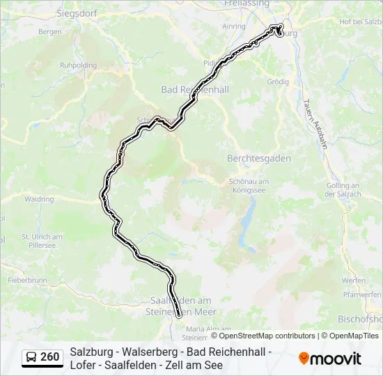 260 Bus Line Map