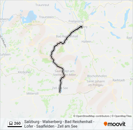 260 Bus Line Map