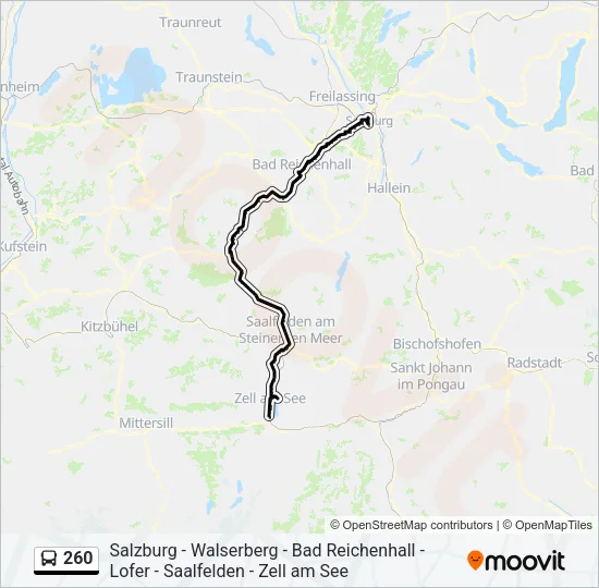 260 Bus Line Map