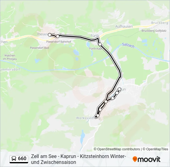 660 Bus Line Map