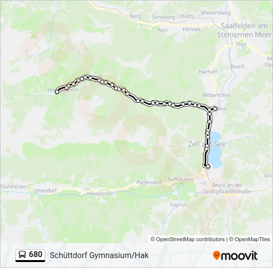680 Bus Line Map