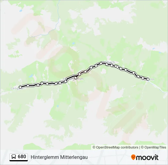 680 Bus Line Map