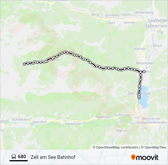 680 Bus Line Map