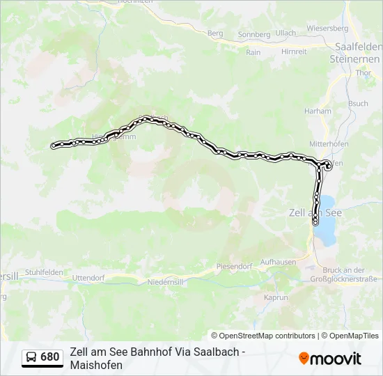 680 Bus Line Map