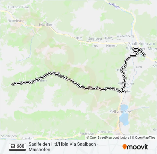680 Bus Line Map